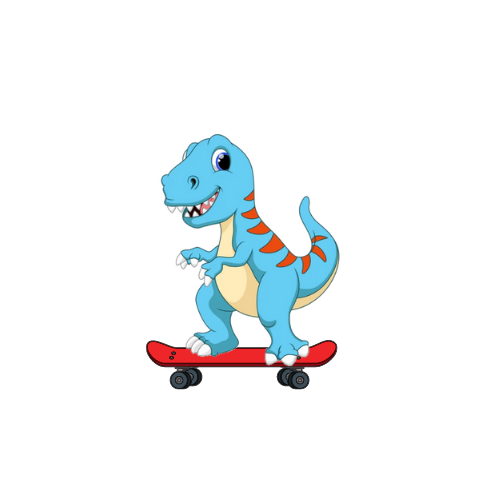 Website Dino skateboarding